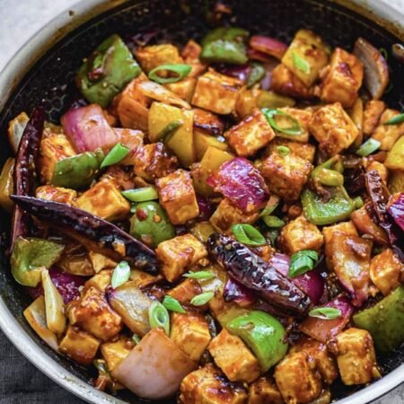 Pan Fried Chilli Paneer
